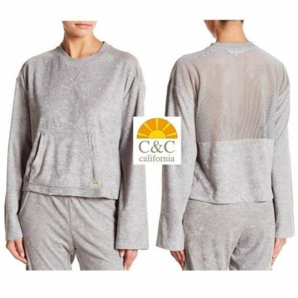 C & C California Mesh Long Sleeve Top